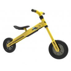 Складной трёхколёсный велосипед 2 в 1 желтого цвета