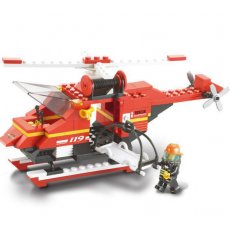 Конструктор Спасательный вертолет, серии Пожарные спасатели, Sluban (М38-В0218), 165 дет.
