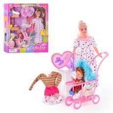 Кукла с коляской и ребенком, Defa