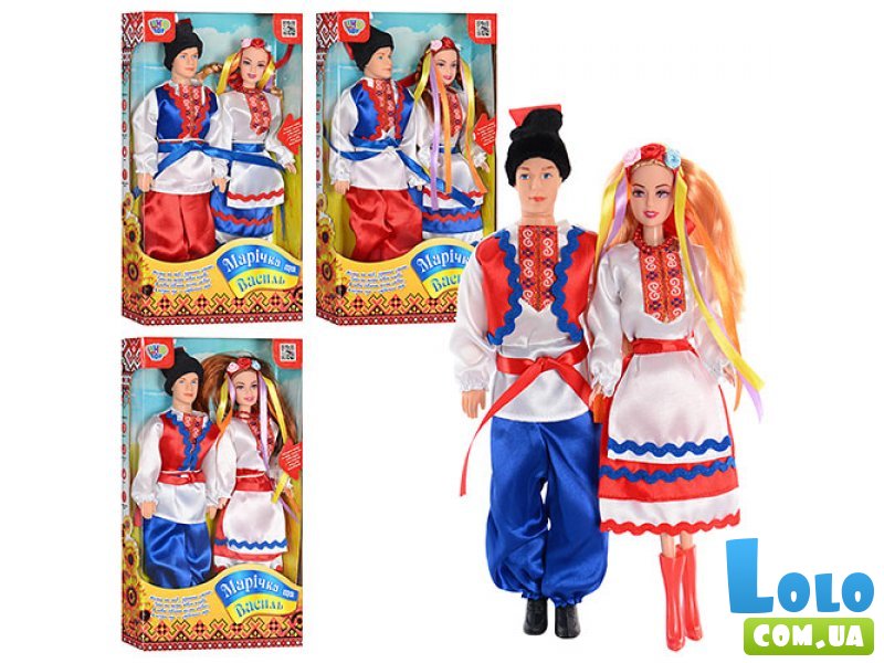 Куклы "Украинская семья" (M 2385) 4 вида