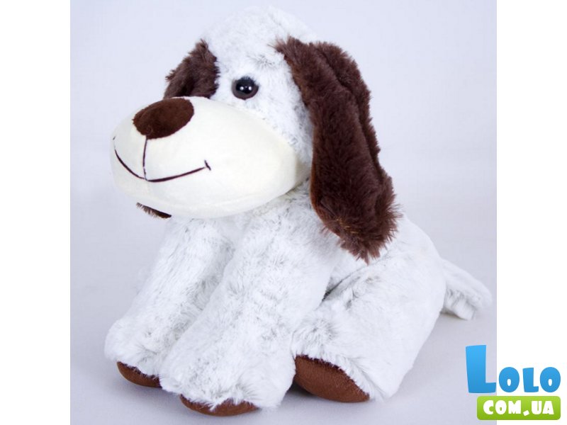Мягкая игрушка "Собачка Егорка №1" Копиця 22 см, бело-коричневая