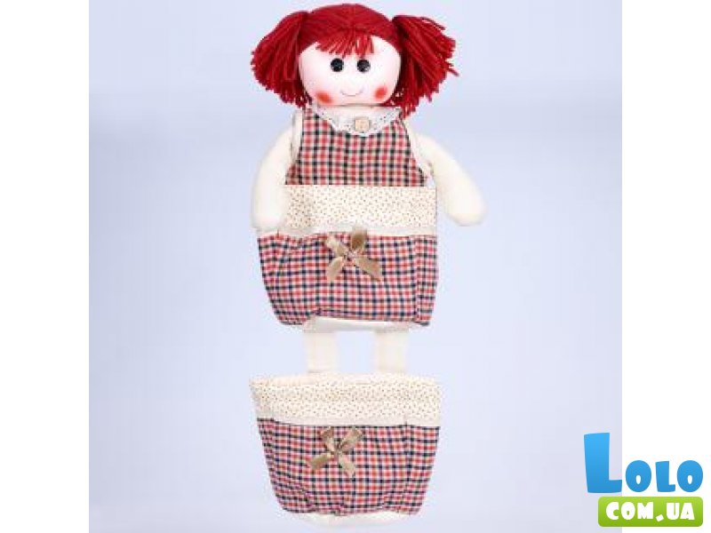 Декоративная кукла-коврик с двумя карманами (913-1)