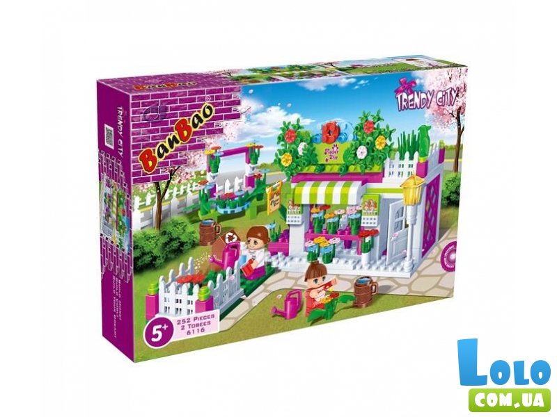 Конструктор Цветочный магазин, Banbao (6116), 252 дет.