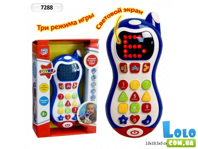 Интерактивный развивающий телефон Joy Toy "Сотик"  (7288)