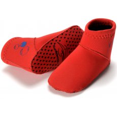 Неопреновые носки для бассейна и пляжа Konfidence Paddler для детей в возрасте 6-12 месяцев (цвет: красный)