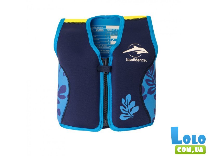 Жилет для плавания Original Konfidence Jacket для детей 4-5 лет (цвет: Navy/Blue/Palm)
