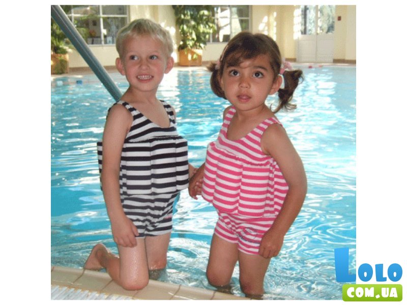 Детский купальник-поплавок Konfidence Floatsuits (возраст: 1-2 года; цвет: Pink Berton Stripe)