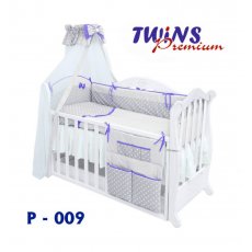 Детская постель Twins Premium "Glamur" (P-009) серый/фиолетовый