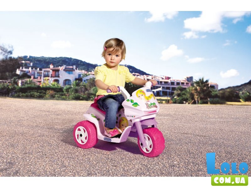 Мотоцикл Peg-Perego Mini Princess MD 0003 (розовый с белым)