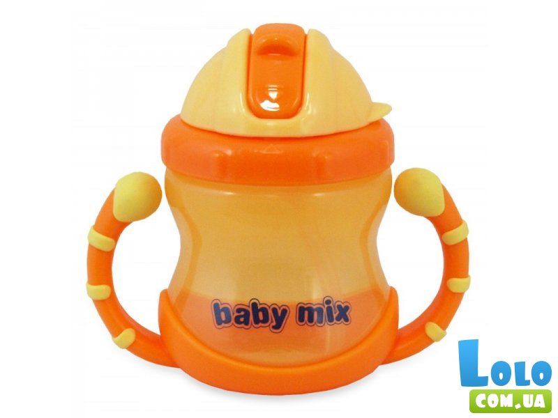 Поильник-непроливайка GLT-C005 Baby Mix (оранжевого цвета)