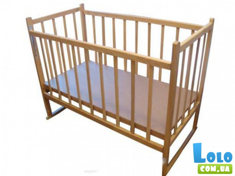 Детская кроватка КФ-простая (с опусканием и качалкой)