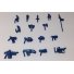Комплект оружия для фигурок ЗвеРоботов Технолог цвет синий