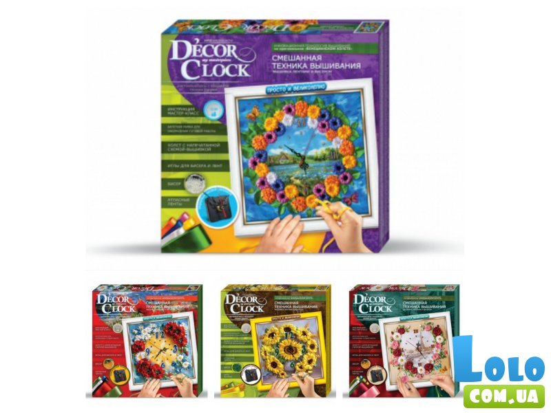 Набор для творчества D'ecor clock, Danko Toys (в ассортименте)