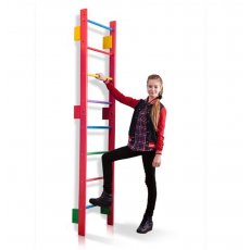 Шведская стенка Teenager Barby, SportBaby (красная), 220x50 см