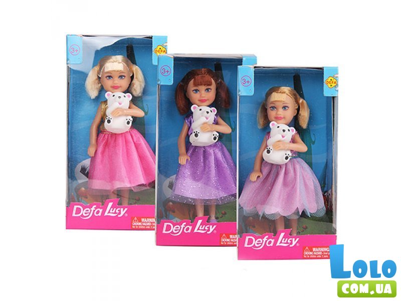 Кукла Defa Lucy с медвежонком 8280 (в ассортименте)