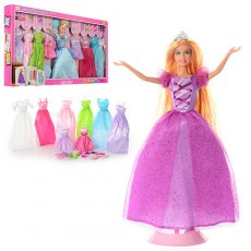 Кукла Принцесса с набором платьев и аксессуаров, Defa