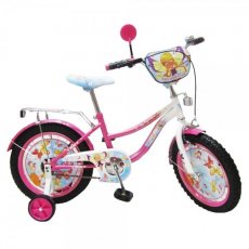 Велосипед двухколесный Baby Tilly Волшебница 16" T-21621 (розовый с белым )