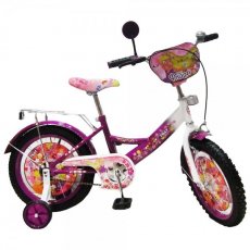 Велосипед двухколесный Baby Tilly Флора 16" T-21623 (фиолетовый с белым)