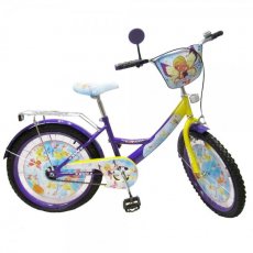 Велосипед двухколесный Baby Tilly Волшебница 20" T-22022 (фиолетовый с желтым)