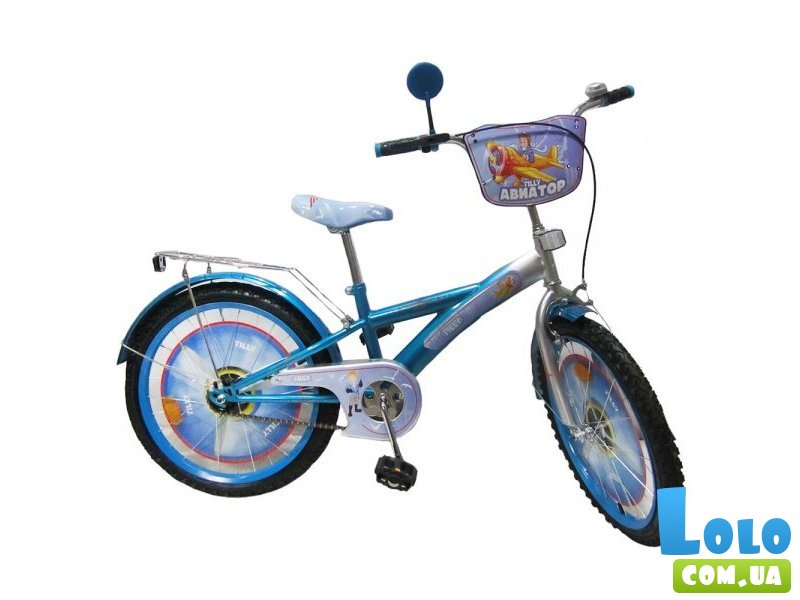 Велосипед двухколесный Baby Tilly Авиатор 20" T-22024 (синий с серым)