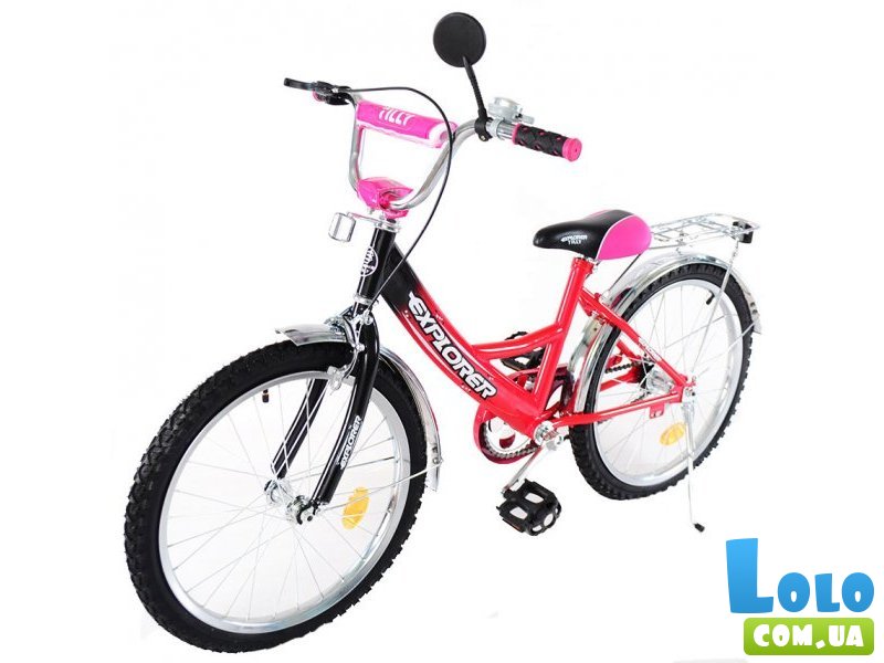 Велосипед двухколесный Baby Tilly Explorer 20" T-22011 (розовый с черным)