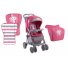Прогулочная коляска Bertoni Foxy+Footcover Pink Kitten (розовая), с рисунком