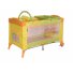 Кроватка-манеж Bertoni Arena 2 Layers Plus Multicolor (зеленая с желтым и оранжевым), с рисунком