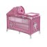 Кроватка-манеж Bertoni Nanny 2 Layers Plus Pink Kitten (розовая), с рисунком