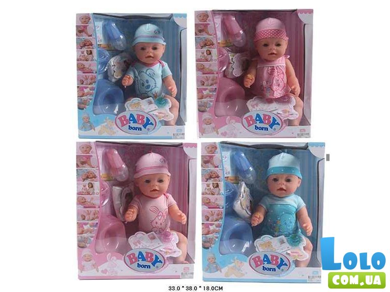 Кукла-пупс "Baby Born" BL009CD/BL014AB (цвета в ассортименте)