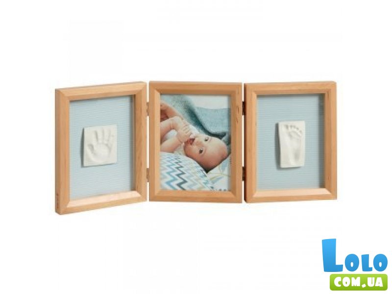 Рамочка для фотографий Baby Art "Double Print Frame Natural" (коричневая)