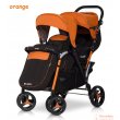 Прогулочная коляска EasyGo Fusion Duo Electric Orange (оранжевая с черным)