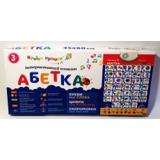 Развивающий звуковой плакат Страна игрушек "Азбука" (KI-7032), укр.