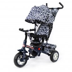 Велосипед трехколесный Baby Tilly Zoo-Trike BT-CT-0005 Dark Blue (синий c белым), с узором