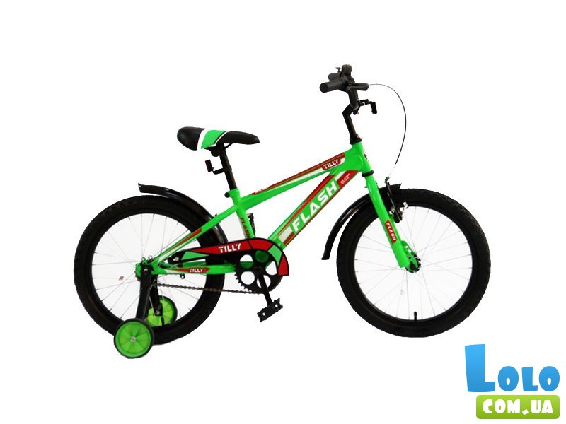 Велосипед двухколесный Baby Tilly Flash 18" BT-CB-0045/T-21841 Green (зеленый)