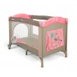 Кроватка-манеж Milly Mally Mirage Pink Cow (коричневая с розовым), с рисунком