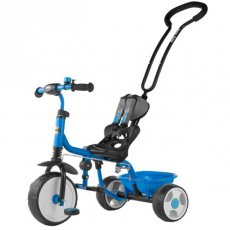 Велосипед трехколесный Milly Mally Boby Blue (синий), с подножкой