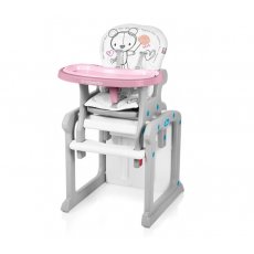 Стульчик-трансформер Baby Design Candy-08 Pink (розовый с серым)