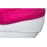 Универсальная коляска 2 в 1 Adamex Erika 702S (розовая с белым), эко-кожа 50%
