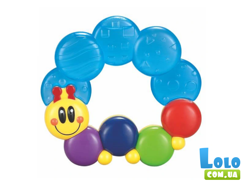 Погремушка-прорезыватель Гусеничка