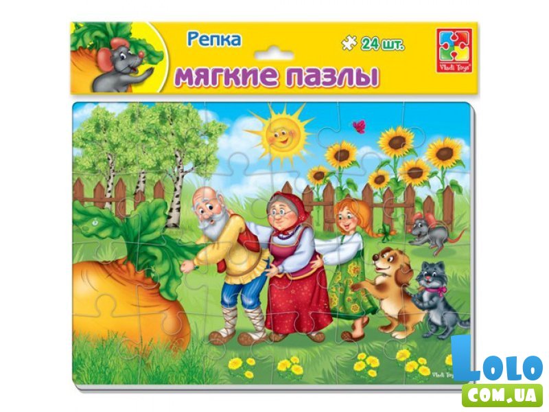 Мягкие пазлы Маша и Медведь, Vladi Toys (в ассортименте)