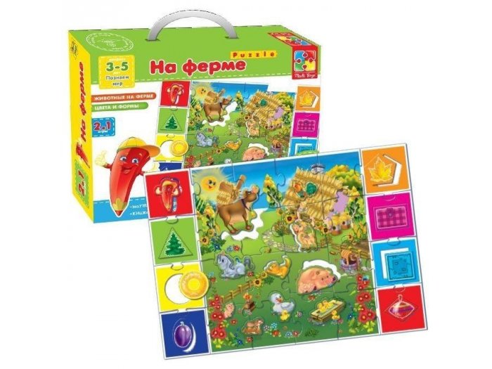 Развивающая игрушка Vladi Toys "На ферме" (VT1603-01) Vladi Toys - купити в Україні