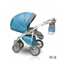 Универсальная коляска 2 в 1 Camarelo Figaro Fi-5 (голубая с серым)
