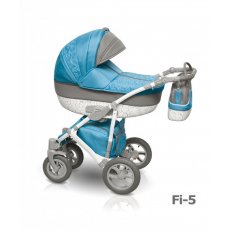 Универсальная коляска 2 в 1 Camarelo Figaro Fi-5 (голубая с серым)