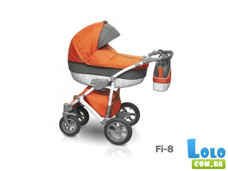 Универсальная коляска 2 в 1 Camarelo Figaro Fi-8 (оранжевая с серым)
