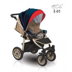 Прогулочная коляска Camarelo EOS E-01 (бежевая с синим)