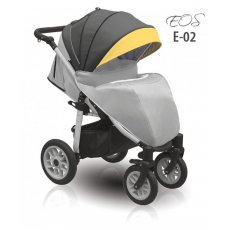 Прогулочная коляска Camarelo EOS E-02 (серая с желтым)