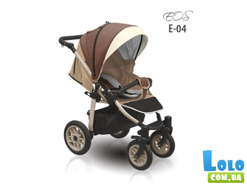 Прогулочная коляска Camarelo EOS E-04 (коричневая с бежевым)