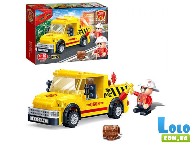 Конструктор Пожарная машина, Banbao (7108),105 дет.