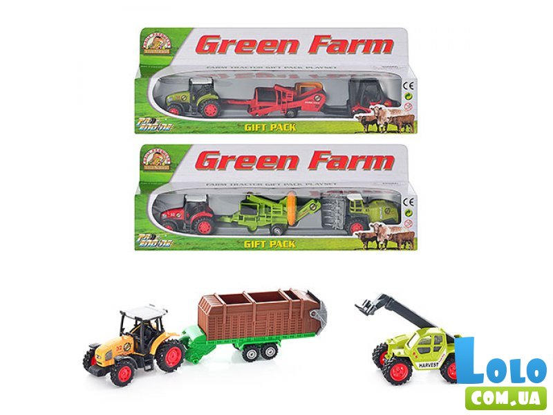 Набор машинок "Зеленая ферма" (PT414)