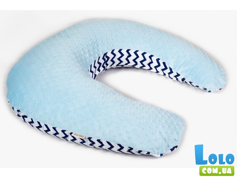 Подушка для беременных Twins Minky Blue (голубая)